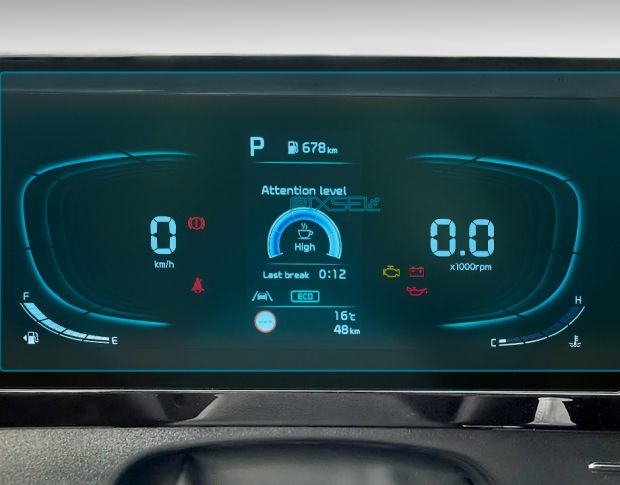 Захисне скло Pixsel на панель приладів KIA SPORTAGE - 12.2“ 2022 - 2024 (гібридне глянець)