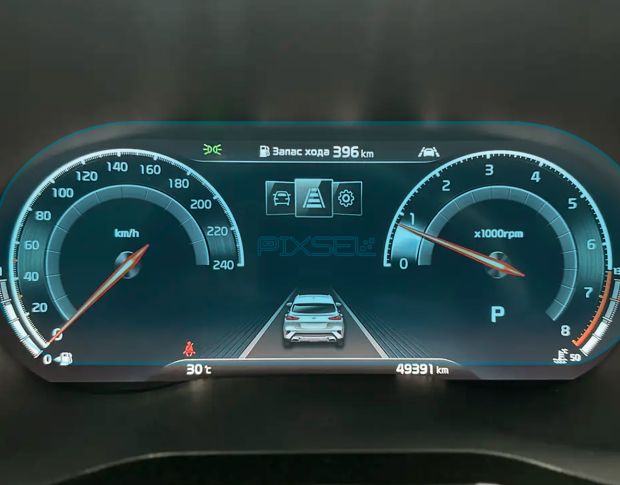 Защитное стекло Pixsel на приборную панель KIA XCEED - 12.7“ 2019 - (гибридное мат)