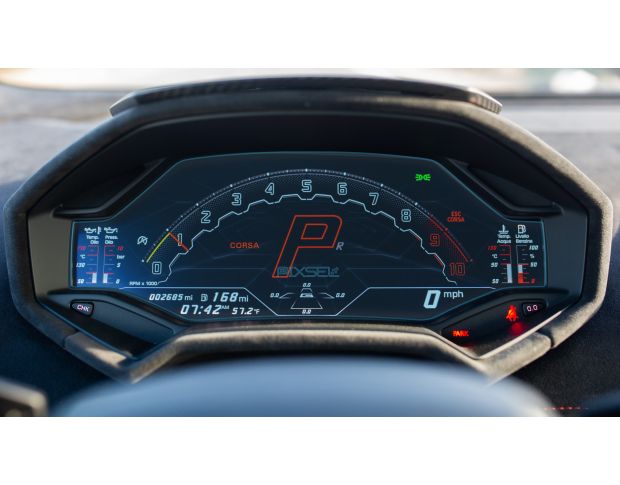 Захисне скло Pixsel на панель приладів LAMBORGHINI HURACAN - 12“ 2022 - (гібридне мат)