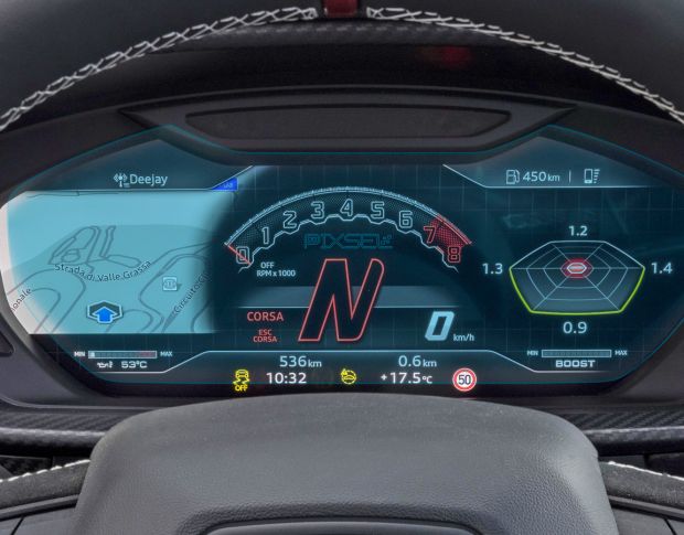 Захисне скло Pixsel на панель приладів LAMBORGHINI URUS - 11.9“ 2018 - 2023 (гібридне глянець)