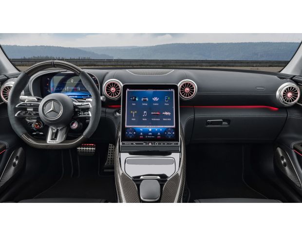 Захисне скло Pixsel на панель приладів MERCEDES BENZ AMG GT 2 DOORS - 13.5“ 2023 - (гібридне глянець)