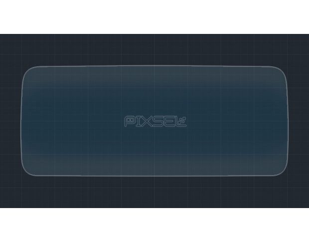 Защитное стекло Pixsel на приборную панель MERCEDES BENZ C-CLASS - 14.4“ 2021 - (гибридное глянец)