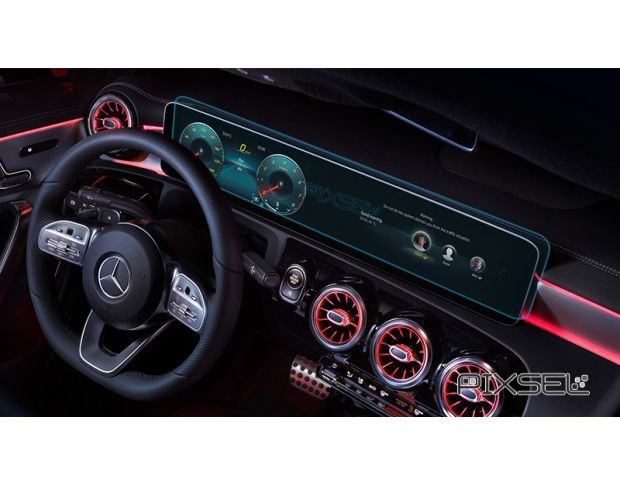 Захисне скло Pixsel на панель приладів MERCEDES BENZ CLA-CLASS - 24.7“ 2019 - (гібридне мат)