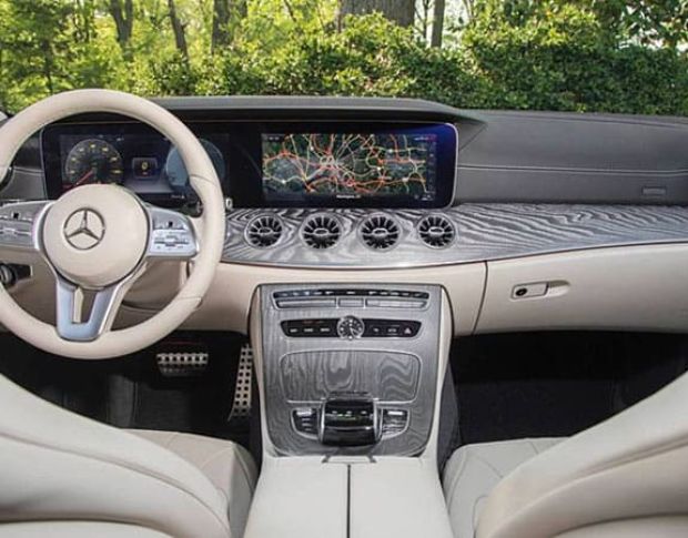 Защитное стекло Pixsel на приборную панель MERCEDES BENZ CLS-CLASS - 28.5“ 2019 - (гибридное глянец)