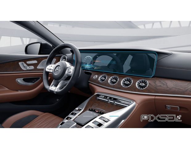 Захисне скло Pixsel на панель приладів MERCEDES BENZ CLS-CLASS - 28.5“ 2019 - (гібридне мат)