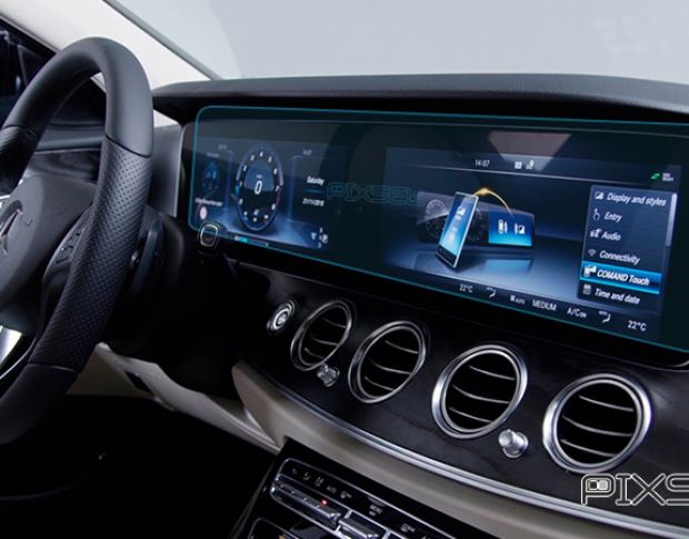 Захисне скло Pixsel на панель приладів MERCEDES BENZ E-CLASS - 28.5“ 2019 - 2023 (гібридне мат)