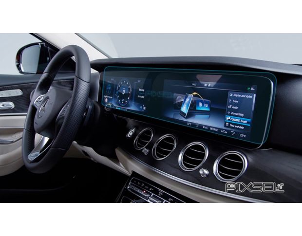Захисне скло Pixsel на панель приладів MERCEDES BENZ E-CLASS - 28.5“ 2019 - 2023 (гібридне мат)