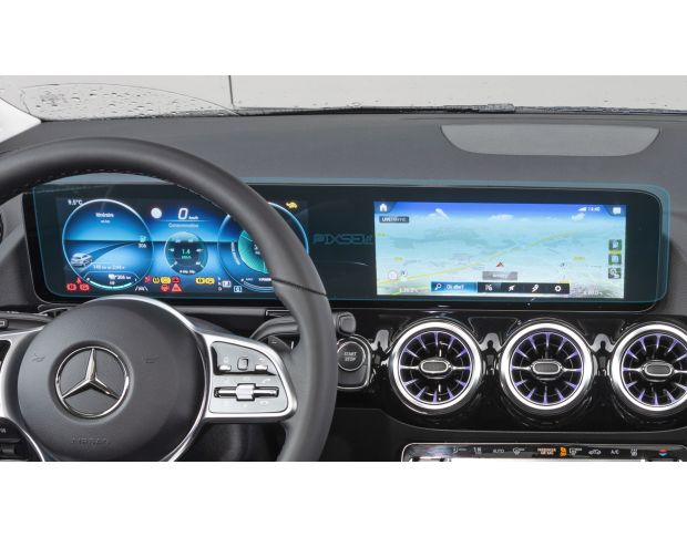 Захисне скло Pixsel на панель приладів MERCEDES BENZ EQA - 24.7“ 2021 - (гібридне мат)