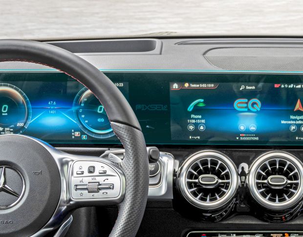 Захисне скло Pixsel на панель приладів MERCEDES BENZ EQB - 24.7“ 2021 - 2023 (гібридне мат)