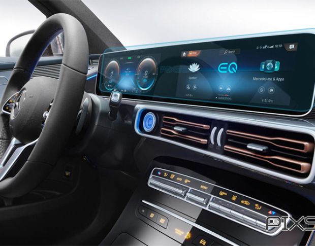 Захисне скло Pixsel на панель приладів MERCEDES BENZ EQC-CLASS - 24.7“ 2019 - (гібридне мат)