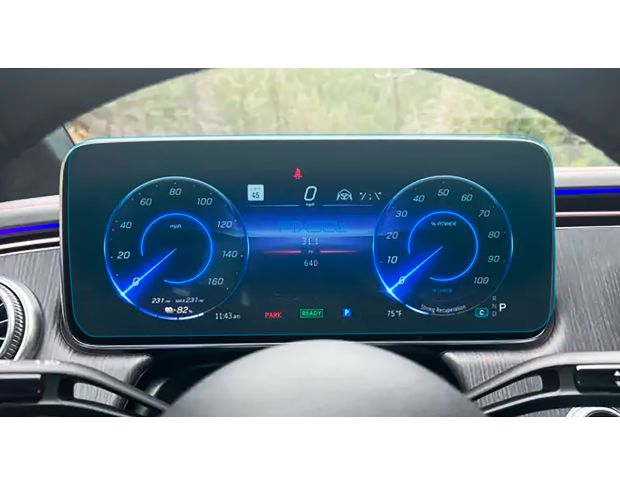 Захисне скло Pixsel на панель приладів MERCEDES BENZ EQE - 14.5“ 2022 - (гібридне глянець)