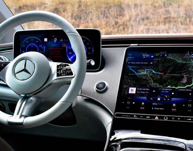 Захисне скло Pixsel на панель приладів MERCEDES BENZ EQE - 14.5“ 2022 - (гібридне мат)
