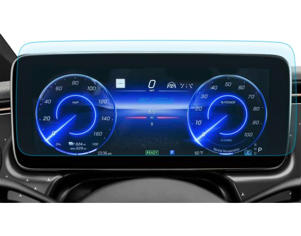 Защитное стекло Pixsel на приборную панель MERCEDES BENZ EQS - 14.5“ 2022 - (гибридное мат)