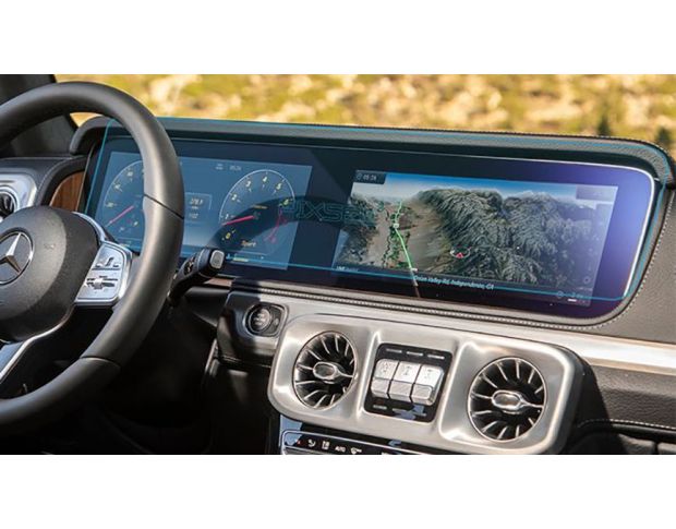 Захисне скло Pixsel на панель приладів MERCEDES BENZ G-CLASS - 28.5“ 2019 - 2024 (гібридне мат)