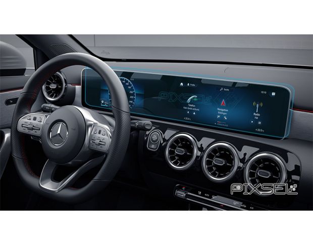 Захисне скло Pixsel на панель приладів MERCEDES BENZ GLA-CLASS - 24.7“ 2019 - (гібридне мат)
