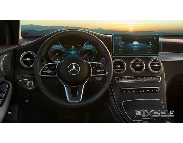 Захисне скло Pixsel на панель приладів MERCEDES BENZ GLC-CLASS - 12.1“ 2019 - 2022 (гібридне глянець)