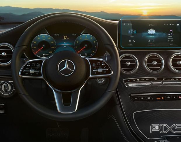 Захисне скло Pixsel на панель приладів MERCEDES BENZ GLC-CLASS - 12.1“ 2019 - 2022 (гібридне глянець)