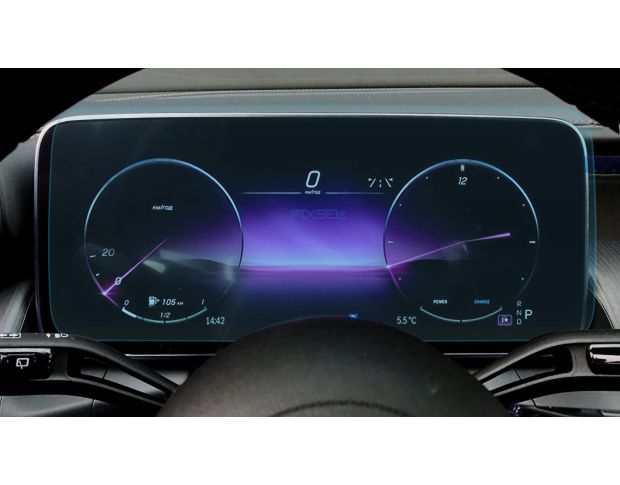 Защитное стекло Pixsel на приборную панель MERCEDES BENZ GLC-CLASS - 14.4“ 2023 - (гибридное глянец)