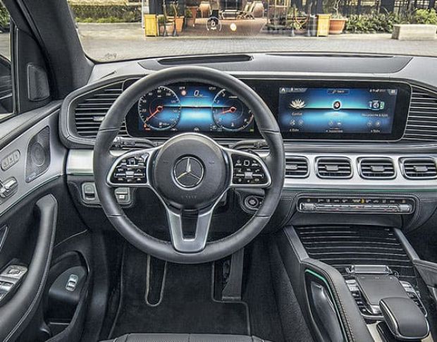 Захисне скло Pixsel на панель приладів MERCEDES BENZ GLE-CLASS - 28.5“ 2019 - (гібридне мат)