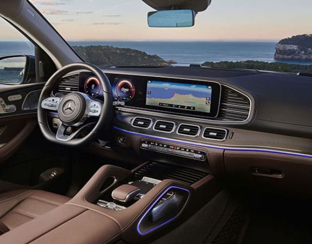 Захисне скло Pixsel на панель приладів MERCEDES BENZ GLS-CLASS - 28.5“ 2024 - (гібридне мат)