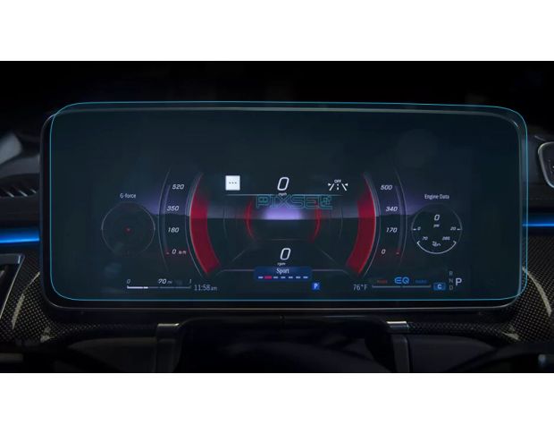 Захисне скло Pixsel на панель приладів MERCEDES BENZ S-CLASS - 15.4“ 2020 - (гібридне глянець)