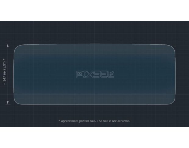 Захисне скло Pixsel на панель приладів MERCEDES BENZ S-CLASS - 15.5“ 2020 - (гібридне глянець)