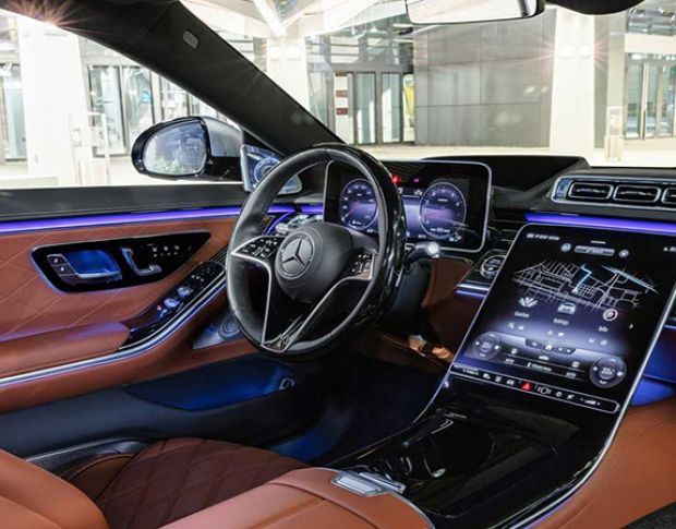 Захисне скло Pixsel на панель приладів MERCEDES BENZ S-CLASS - 15.5“ 2020 - (гібридне глянець)