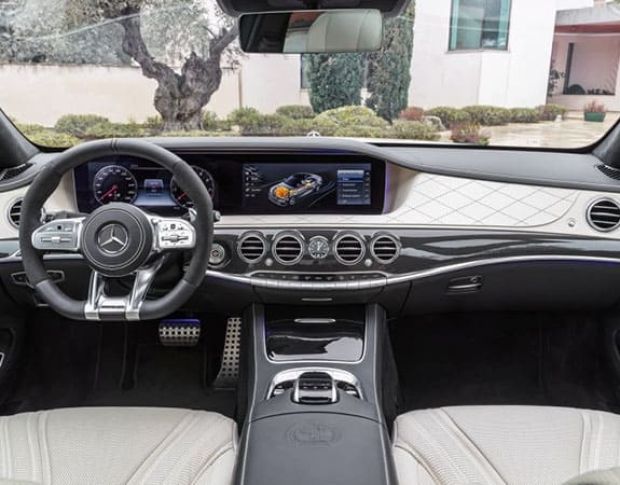 Захисне скло Pixsel на панель приладів MERCEDES BENZ S-CLASS - 28.5“ 2020 - (гібридне глянець)