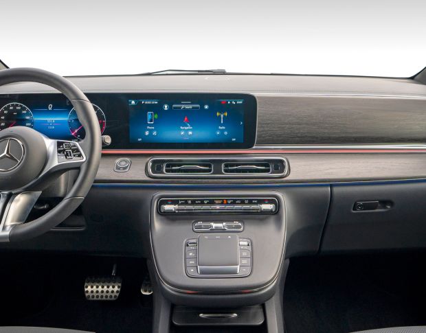 Захисне скло Pixsel на панель приладів MERCEDES BENZ V-CLASS - 28.5“ 2024 - (гібридне мат)