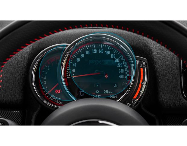 Защитное стекло Pixsel на приборную панель MINI COUNTRYMAN - 7.6“ 2017 - 2020 (гибридное глянец)
