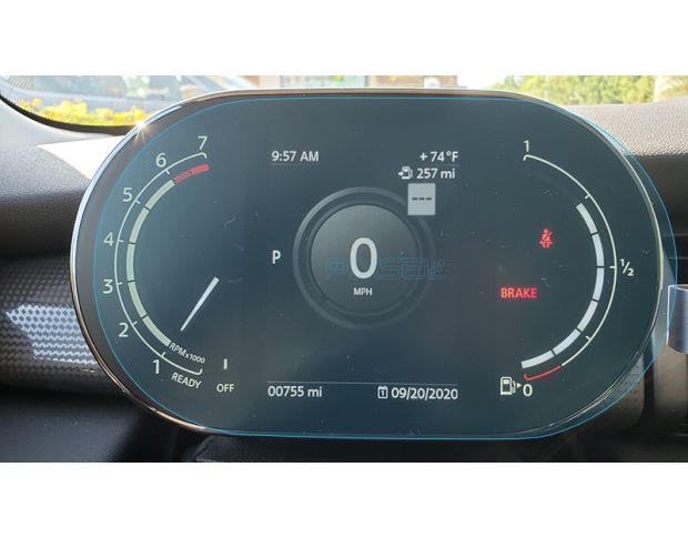 Защитное стекло Pixsel на приборную панель MINI COUNTRYMAN - 9.5“ 2020 - 2023 (гибридное глянец)