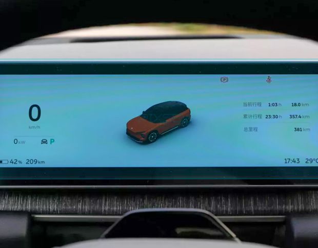 Защитное стекло Pixsel на приборную панель NIO ES7 - 10.9“ 2022 - (гибридное мат)