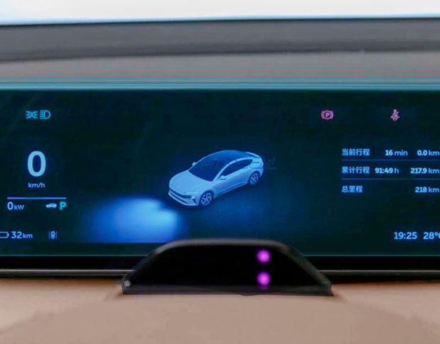 Защитное стекло Pixsel на приборную панель NIO ET5T - 10.9“ 2023 - (гибридное глянец)