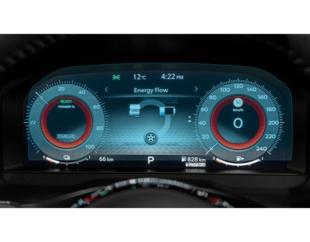 Захисне скло Pixsel на панель приладів NISSAN QASHQAI 12.1“ 2021 - 2023 (гібридне глянець)