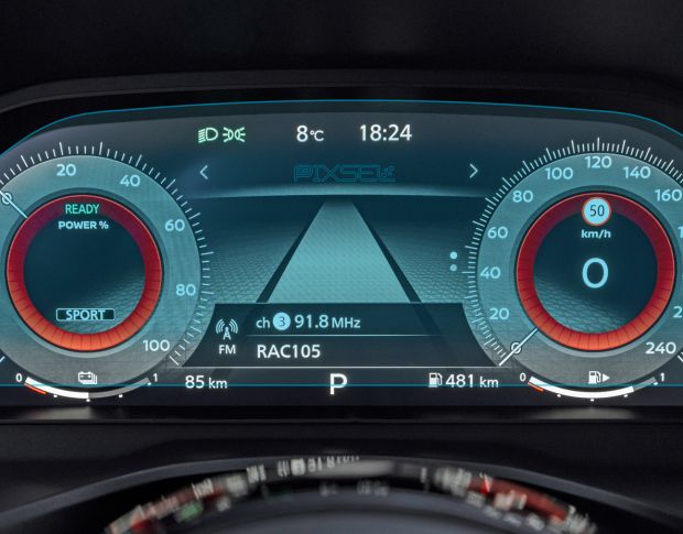 Захисне скло Pixsel на панель приладів NISSAN X-TRAIL - 12.1“ 2023 - (гібридне глянець)