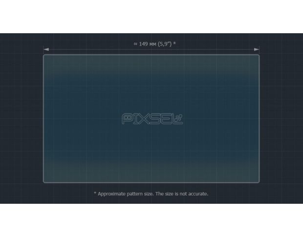 Защитное стекло Pixsel на приборную панель OPEL MOKKA - 6.8“ 2020 - 2024 (гибридное мат)