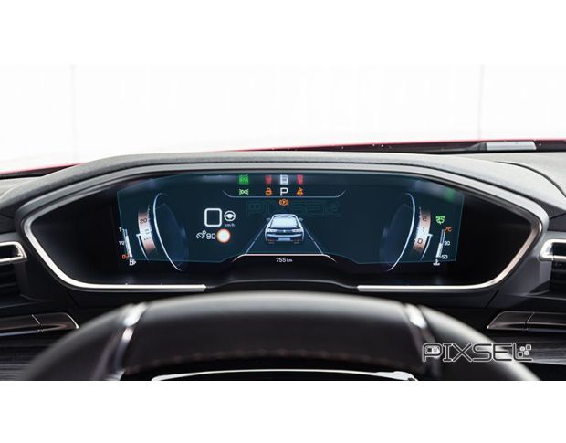 Захисне скло Pixsel на панель приладів PEUGEOT 3008 11.8“ 2021 - 2023 (гібридне глянець)