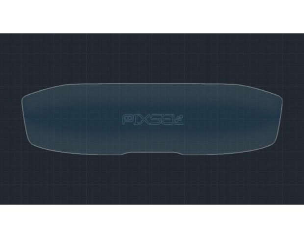 Захисне скло Pixsel на панель приладів PEUGEOT 5008 - 11.8“ 2018 - (гібридне мат)