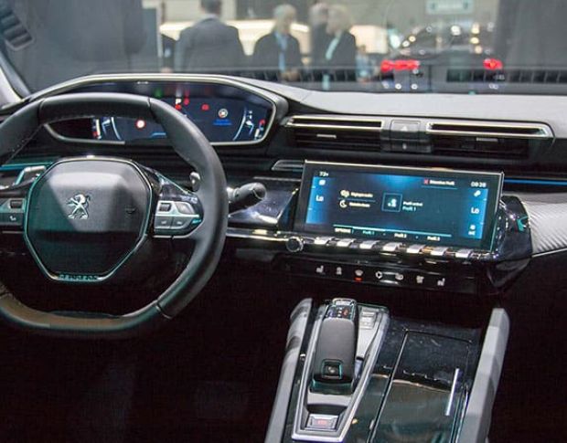 Защитное стекло Pixsel на приборную панель PEUGEOT 508 - 11.7“ 2018 - (гибридное мат)