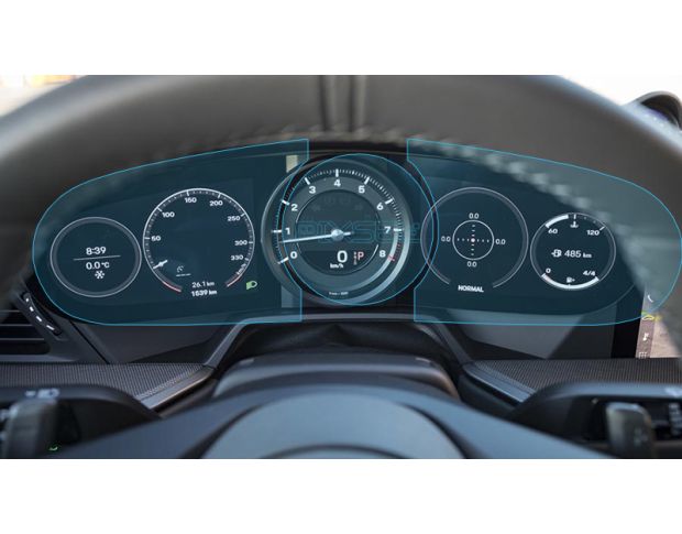 Захисне скло Pixsel на панель приладів PORSCHE 911 - 18.1“ 2019 - 2024 (гібридне глянець)