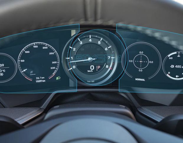 Захисне скло Pixsel на панель приладів PORSCHE 911 - 18.1“ 2019 - 2024 (гібридне мат)