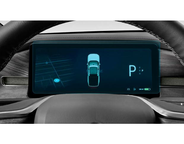 Защитное стекло Pixsel на приборную панель RIVIAN R1S - 13.8“ 2022 - (гибридное мат)