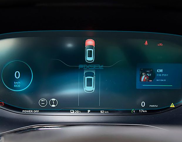 Захисне скло Pixsel на панель приладів ROEWE Marvel R - 11.9“ 2021 - (гібридне глянець)