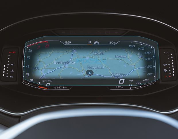 Захисне скло Pixsel на панель приладів SEAT IBIZA - 9.9“ 2021 - (гібридне мат)