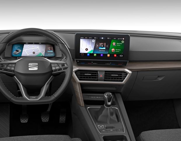 Защитное стекло Pixsel на приборную панель SEAT LEON - 9.9“ 2021 - 2024 (гибридное мат)