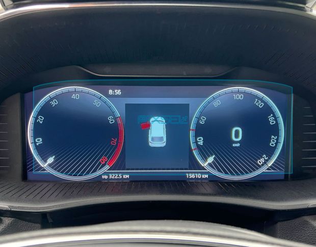 Захисне скло Pixsel на панель приладів SKODA FABIA - 9.9“ 2022 - (гібридне глянець)