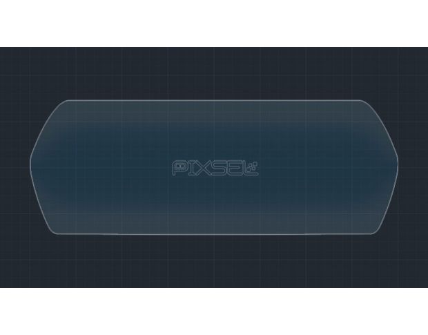 Захисне скло Pixsel на панель приладів TESLA MODEL S - 11.8“ 2012 - 2015 (гібридне мат)