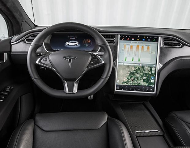Захисне скло Pixsel на панель приладів TESLA MODEL X - 11.8“ 2015 - (гібридне глянець)