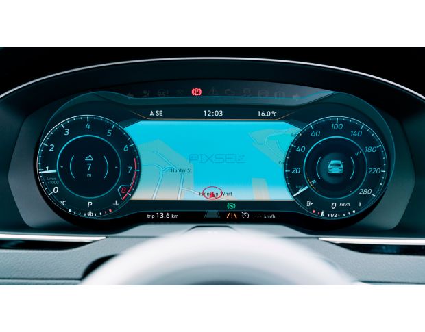 Захисне скло Pixsel на панель приладів VOLKSWAGEN ARTEON - 11.9“ 2017 - 2020 (гібридне глянець)