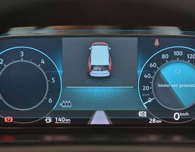 Захисне скло Pixsel на панель приладів VOLKSWAGEN CADDY - 10“ 2021 - (гібридне мат)